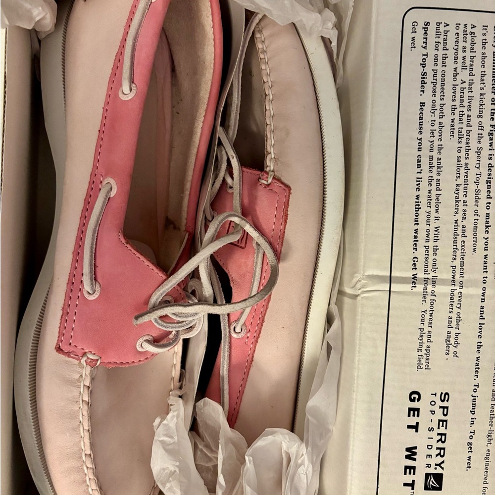 Women's size 11 Pink Sperry Topsiders - Picture 4 of 7